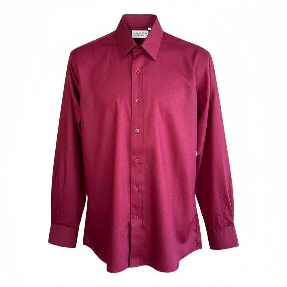 Academy Awards Clothing Red Dress Shirt Vintage 90s Size 16 32-33